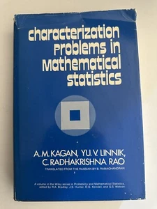 Characterization Problems in Mathematical Statistics – Kagan, Linnik, Rao –Wiley - Picture 1 of 8