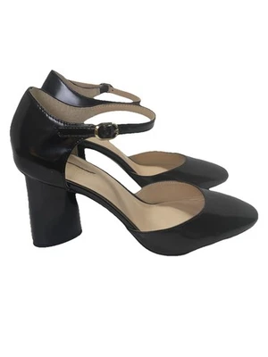 Kate Spade New York Serene Leather Pump Heels Ankle Strap Black Size 7M - Image 1 of 4