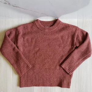 Rachel Zoe Pullover Damen M braun Teddy Pulli Struktur Boucle kuscheliger Strick - Bild 1 von 7