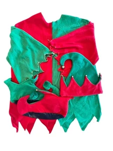 Disfraz de ELF de Navidad Adulto Unisex con Botines Ver Descripción para talla 4 piezas - Imagen 1 de 4