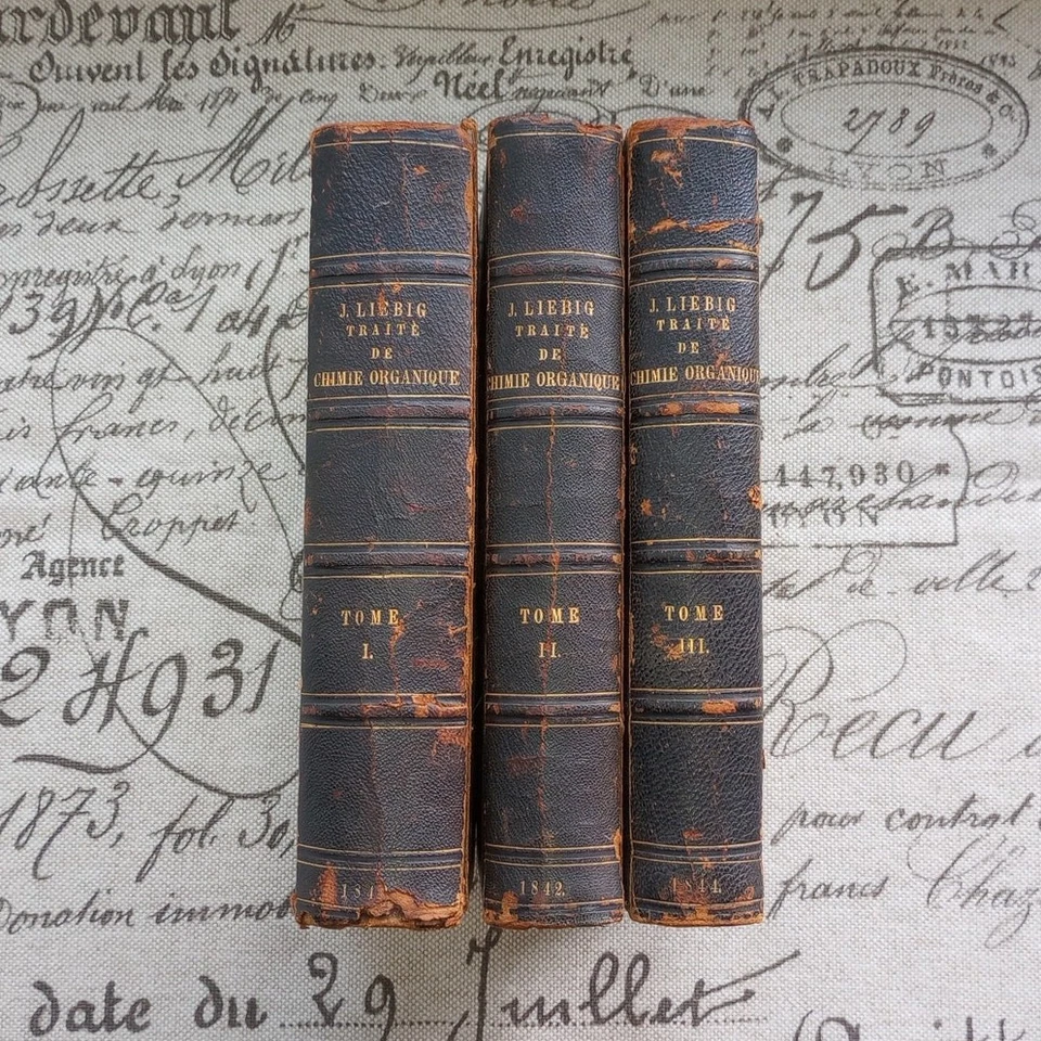Liebig's Organic Chemistry Traite De Chimie Organique French 3 Vol Set 1840 Rare - Image 1 of 4