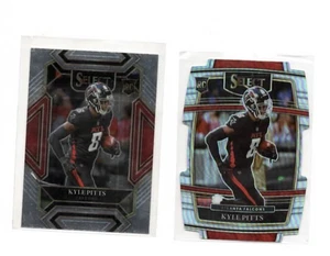 2021 Panini Select Concourse Silver Prizm Die-Cut #46 Kyle Pitts (RC) & BASE RC - Picture 1 of 2