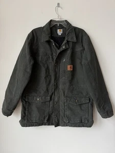 Carhartt Sandstone Rancher Coat Barn Jacket Chore Canvas Workwear Medium Cargo - Bild 1 von 6