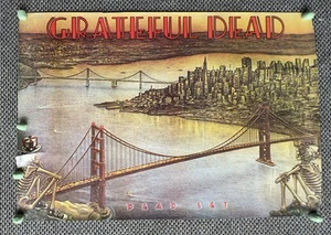 GRATEFUL DEAD DEAD SET 1982 ARISTA ORIGINAL PROMO POSTER JUMBO - Bild 1 von 2