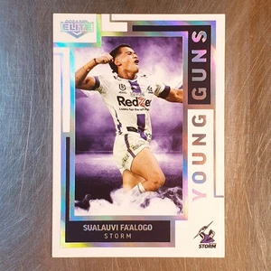 Tarjeta 2024 NRL Elite Young Guns Sualauvi Fa'alogo YG16 #164/206 Melbourne Storm - Imagen 1 de 2
