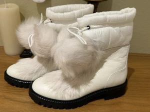 Neu Jimmy Choo Hand Made In Italy Off White Stiefel EU 35 US Größe 5m - Bild 1 von 13