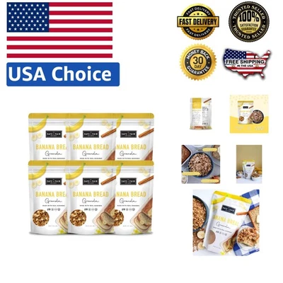 Granola de pan de plátano segura + justa - sin alérgenos, a base de plantas, 12 oz (paquete de 6) Foto 1 de 4