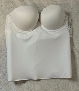 NWT Felina Women's New Essentials White Push Up Bustier Size 36B - Picture 1 of 7