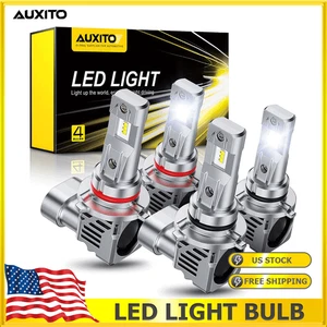 4pcs 9005+9006 LED Combo Headlight Kit CSP 6500K High & Low Beam Light Bulbs - Picture 1 of 11