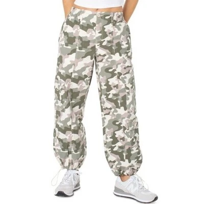 Celebrity Pink NWT Camo Cream Beige Cargo Pants Large Army Casual Street - Image 1 of 4