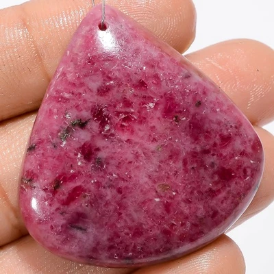 Piedra preciosa suelta perforada cabujón corazón rodonita natural 88,5 quilates 37x35x6 mm A27119 Foto 1 de 2