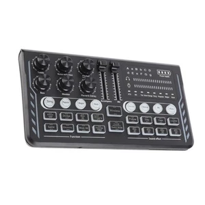 Professional Audio Mixer Live Sound Card Effects Voice Changer DJ Studio Stre CB - Afbeelding 1 van 22