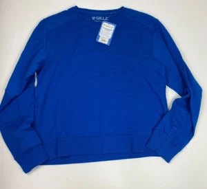 Men's Fishing Workwear Gillz Sweatshirt Saltwater Series Size M Snorkel Blue NWT - Picture 1 of 7