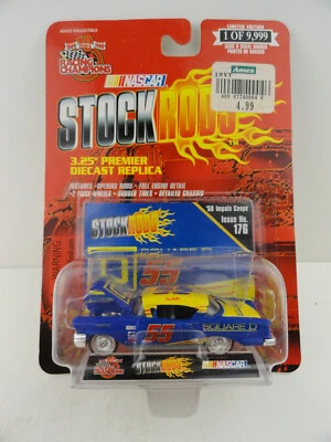 1999 Racing Champions Stock Rods 1/64 #176 ‘58 Impala Coupe #55 Square D Wallace - Image 1 of 4