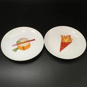 Crate & Barrel Lot of 2 Sushi Global Bites Snack Appetizer Replacement Plates - Picture 1 of 6