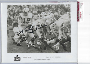 Johnny Unitas Baltimore Colts Pro Football HOFer Autographed 8x10 Photo JSA COA