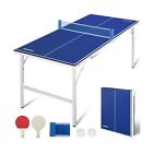 RayChee Portable Ping Pong Table Set Outdoor/Indoor, Weatherproof High-Perfor...