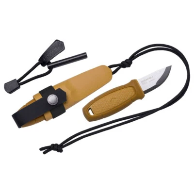 Morakniv Eldris Neck Pocket Outdoor Knife W/ Fire Starter Kit | Yellow YKM12632 - Image 1 of 3