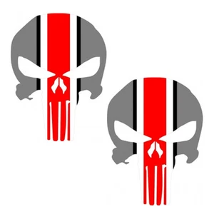 Ohio State Punisher Decal Set Ohio State Buckeyes - Set of 2 - Large 10 inches - Picture 1 of 1