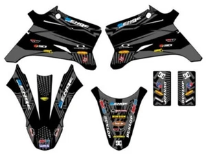2008-2022 TTR 110 MAYHEM Black Senge Graphics Kit Compatible with Yamaha - Picture 1 of 10