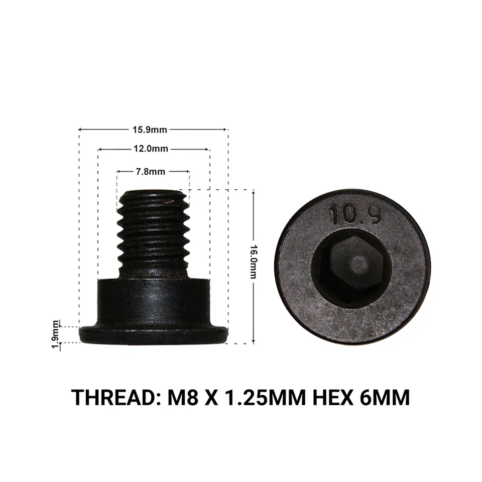 2x Front Brake Disc Retaining Screws Fits BMW 5 Series E39 96-03 Drs1662l