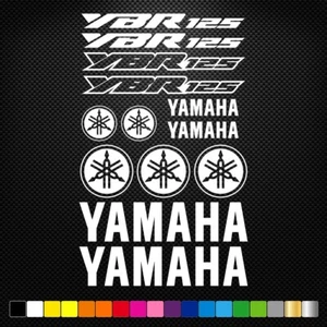 YAMAHA YBR 125 - 13 Stickers Autocollants Adhésifs Vinyles Moto - Imagen 1 de 1