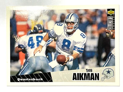 HOF'er TROY AIKMAN Cowboys 1996 Upper Deck Collectors Choice Football Card #295 - Image 1 of 2