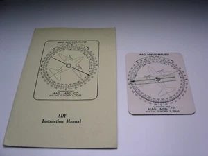 Rechenscheibe Automatic Direction Finding Computer (Peilung) mit Anleitung - Photo 1/5