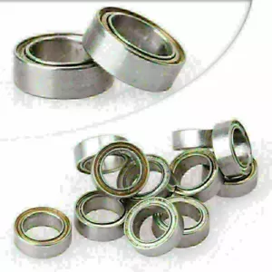 10pcs R168ZZ 1/4"x3/8"x1/8" Bearing ABEC1 Thin-wall Deep Groove Ball Bearing - Foto 1 di 8