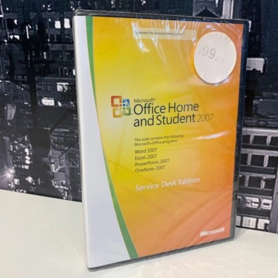 Microsoft Office 2007 Student Home DVD 3-user for Windows 10 8 7 365 Word Excel - Image 1 of 4