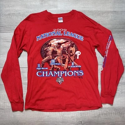 Philadelphia Phillies National League Champions 2009 Large Long Sleeve Shirt MLB - Image 1 of 4