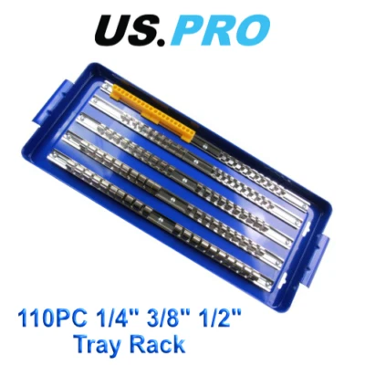 US PRO 110pc 1/4" 3/8" 1/2"  Socket Storage Tray Rack 1494 - Image 1 of 3