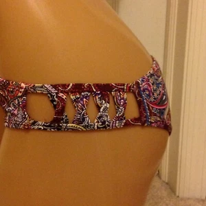 SQUINT SOUL PAISLEY BIKINI BOTTOMS SIZE XL NWT CINCHED CHEEK STARFISH EMBLEM  - Picture 1 of 7