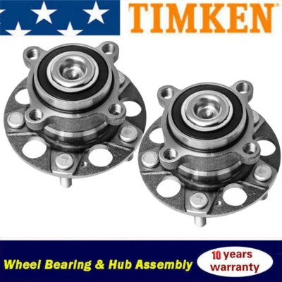 Rear TIMKEN Wheel Bearing Hub Pair For Honda Accord 08-12 Acura TSX 09-14 5 Lug — 第 1/4 张图片