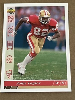 1993 UPPER DECK - JOHN TAYLOR 49ERS #258 - Image 1 of 2