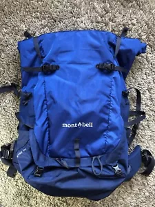 MONT-BELL BACKPACK ALPINE PACK 100 Litre BACKPACK BLUE Great Condition Rare - Picture 1 of 24