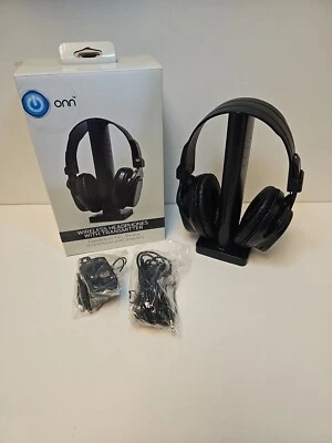 Onn Wireless Headphones W/Transmitter Connects To 📺,📻,💻, Or Smart📱 *OPEN BOX - Image 1 of 4