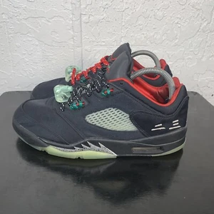 Jordan 5 Low x Clot Mens Size 8 Anthracite Black Suede DM4640-036 - Picture 1 of 11