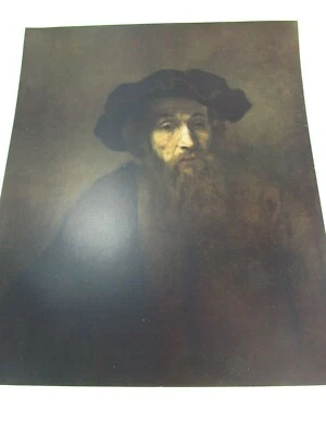 Vintage Rembrandt Print Portrait of a Rabbi 31209 - Image 1 of 4