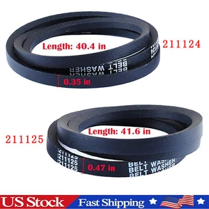 12112425 Washer Belt Set Compatible With Maytag 211125 211124 - Picture 1 of 7