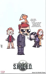 Marvel Comics S.H.I.E.L.D. #1 Skottie Young cover art lithograph - Picture 1 of 1