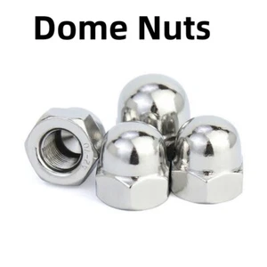 316 Dome Nuts Marine Grade Stainless Steel M3M4M5M6M8M10M12M14M16M18M20M22M24 - Picture 1 of 12