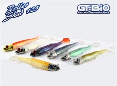 ARTIFICIALE SPINNING COMBO ROLLER SHAD 125 GT-BIO ESCA SILICONE SPIGOLA FIIISH
