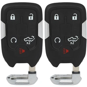 2x For 2019-2021 GMC Sierra 1500 2500 3500 Uncut Shell Case Remote Key Fob - Picture 1 of 8
