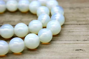 Opalite, opalite naturale sfera rotonda liscia perline pietre preziose bianche RN04 - Foto 1 di 4