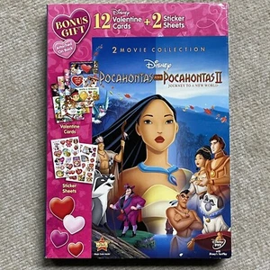 Pocahontas Pocahontas II: Journey to a New World: 2-Movie (DVD) Bonus Valentines - Picture 1 of 8