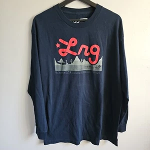 LRG Lifted Research Group Size Large Black Long Sleeve Lightweight Crew Neck - Picture 1 of 8