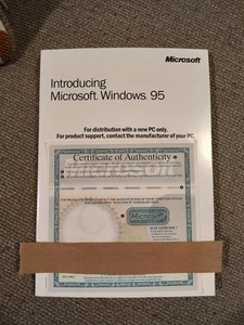 Microsoft Windows 95 OEM Sealed w/ Certificate of Authenticity - Photo 1/2