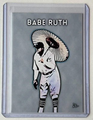 Babe Ruth Limited Edition Artist Signed "In Japan" Trading Card 1/10 - Image 1 of 2