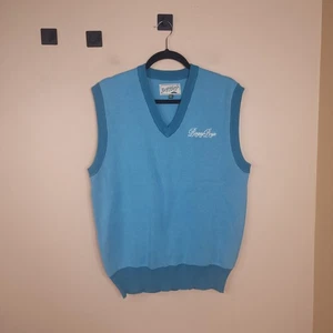 Bogey Boys V-Neck Sweater Vest in Blue Size M - Picture 1 of 8